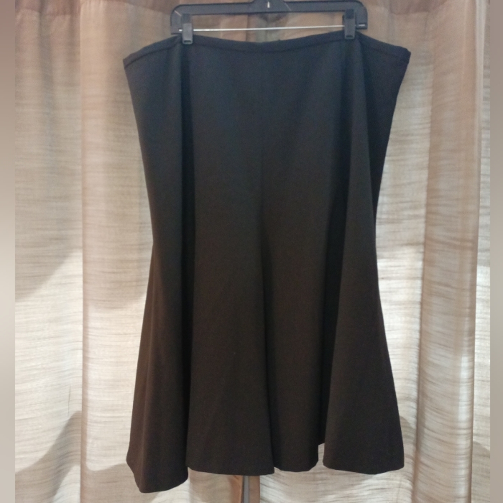 Nwt Paniz New York Dressy Pleated Black Maxi Lined Skirt Size 24W